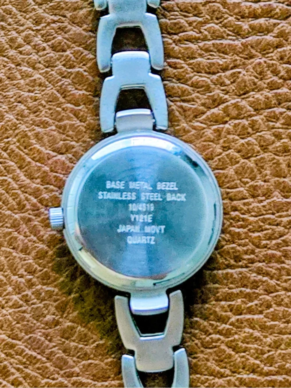 Anne Klein Silver Link Bracelet Watch - White Dial